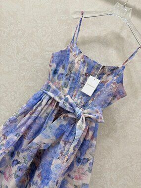 Zimmermann new floral print slip dress, sizes S